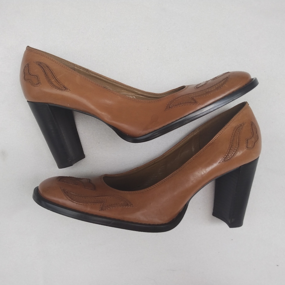 Vintage Western Leather Heels